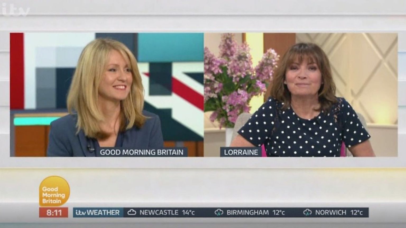 Lorraine Kelly snubs Esther McVey when asked about her by Good Morning ...