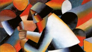 The Woodcutter, Kazimir Malevich, 1912. Photo: Stedelijk Museum, Amsterdam. Ownership recognised by agreement with the estate of Kazimir Malevich in 2008