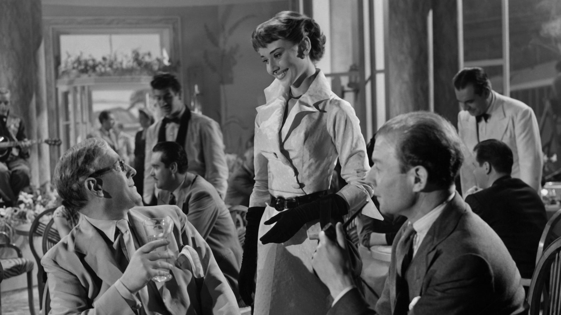 Audrey Hepburn and Alec Guinness in The Lavender Hill Mob. Photo: Getty