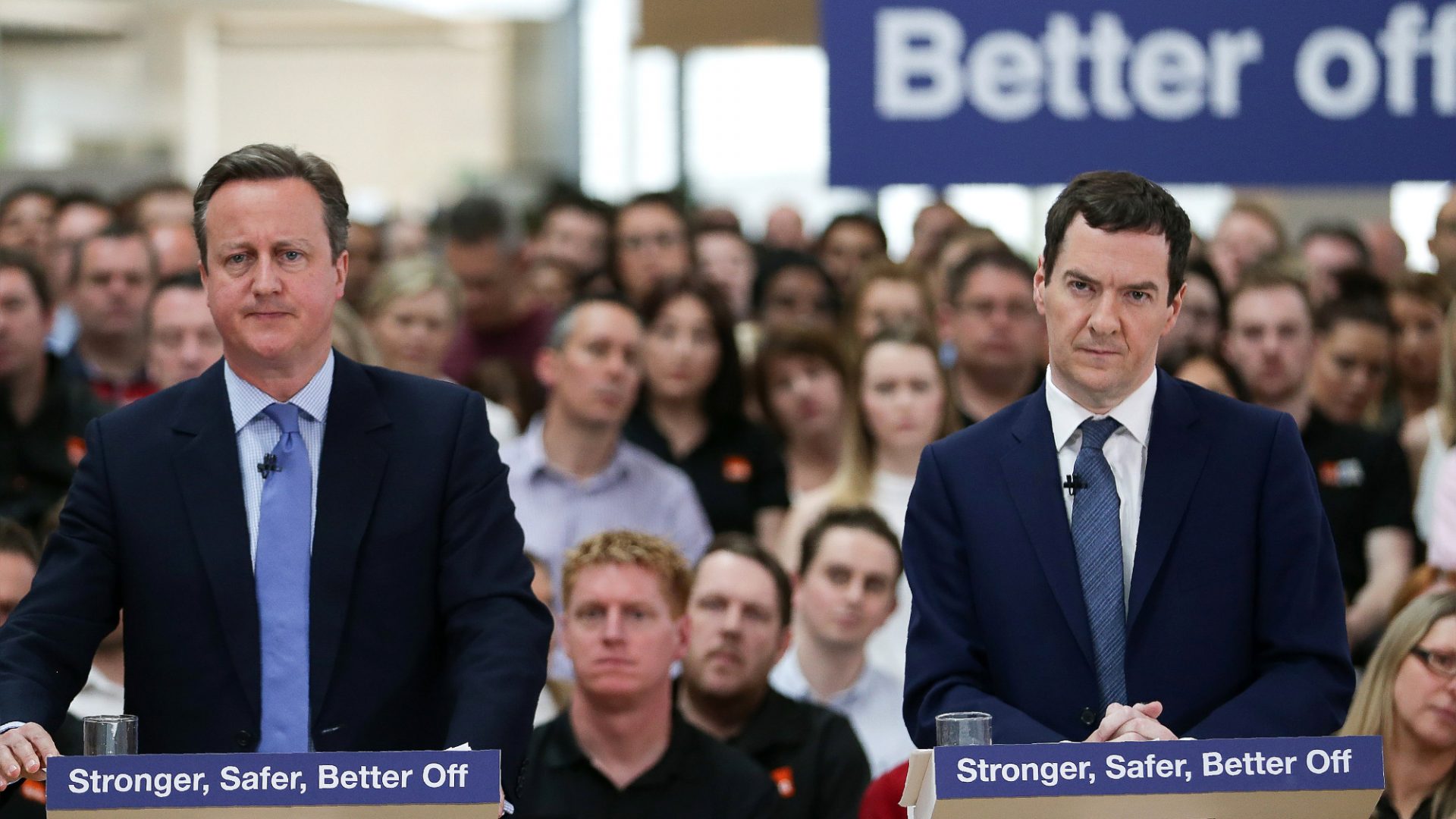 Cameron and Osborne: ‘in favour of change and social liberalism’ or the architects of 14 years of misery? Photo: Daniel Leal/Olivas/WPA Pool/Getty