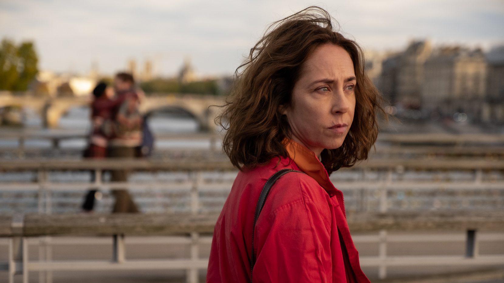 Sofie Gråbøl with Luca Reichardt ben Coker in her new film Rose and, below left, as Sarah Lund in The Killing, the hit Danish series from 2011. Photo: Bulldog Film Distribution