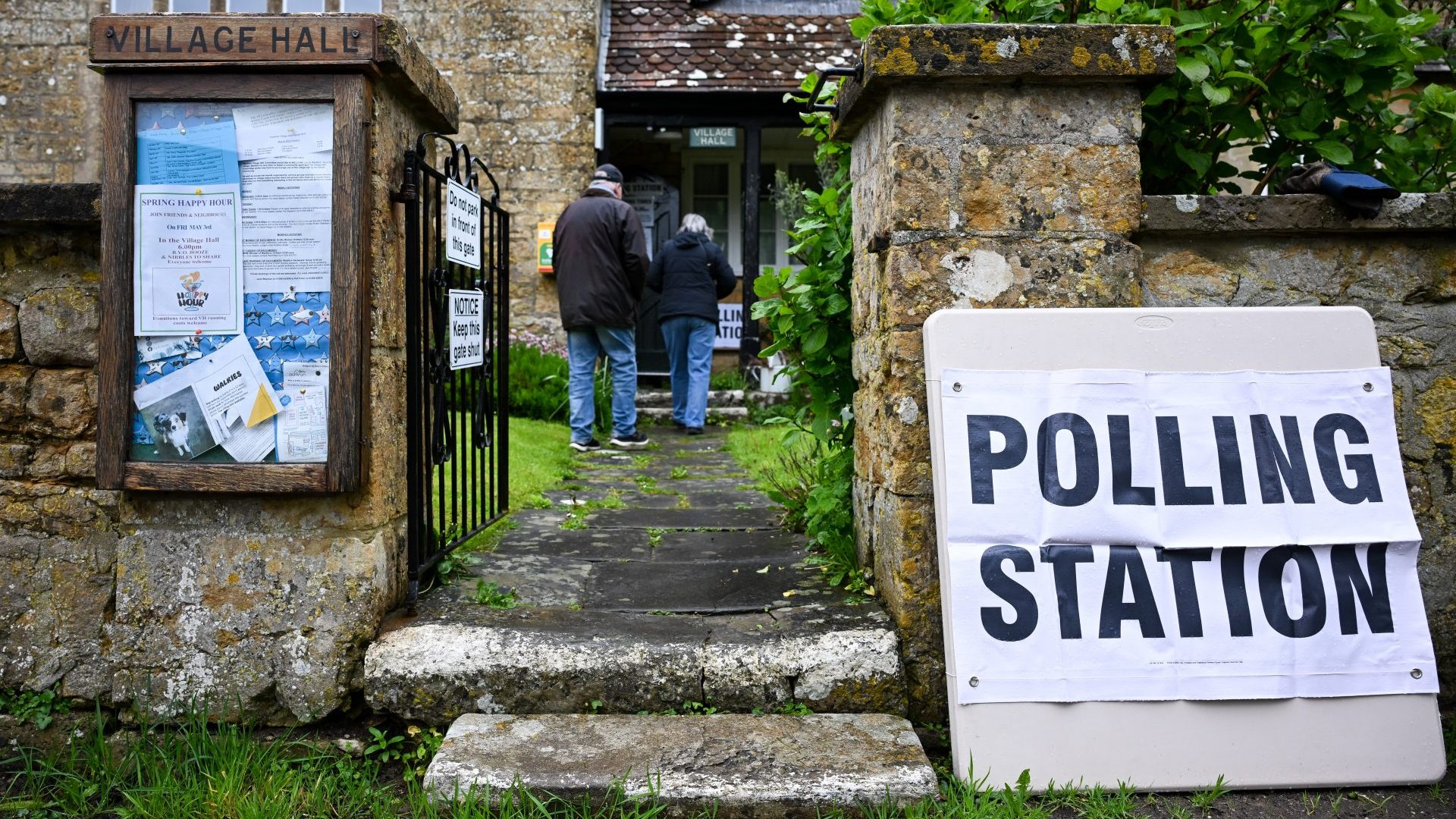 The village polling station in Walditch, Dorset (Photo by Finnbarr Webster/Getty Images)
