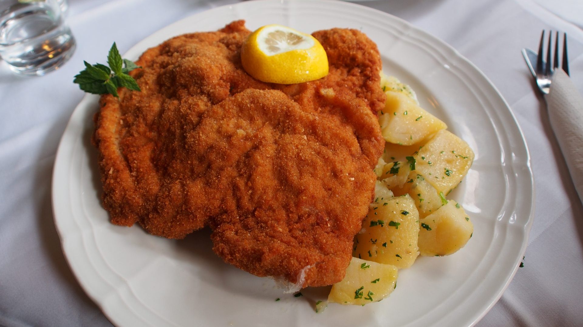 Wiener schnitzel: a necessary enjoyment but an inappropriate pre-spa dish. Photo: Getty