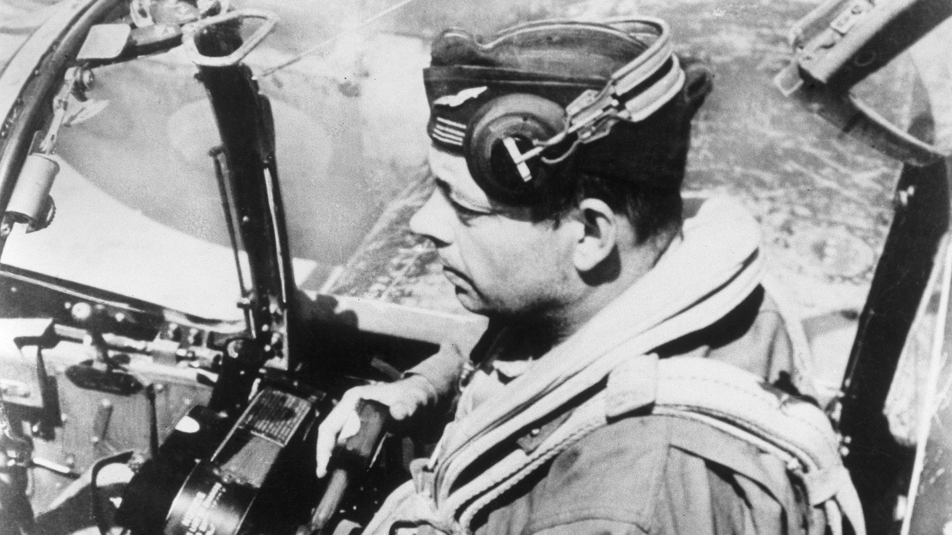 French writer, poet, journalist and aviator Antoine de Saint-Exupéry flying over Sicily in May 1944. Photo: ullstein bild/Getty
