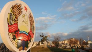 A monument to Russian general Alexander Suvorov in Tiraspol, Transnistria. Photo: Alexander Hassenstein/UEFA/Getty