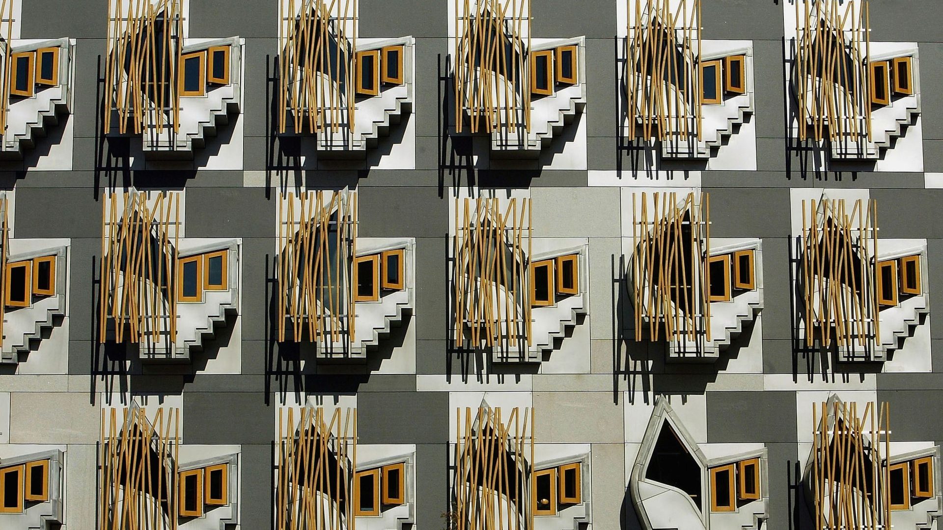 The unique exterior of the new Scottish Parliament. Photo: Christopher Furlong/Getty Images