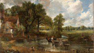 The Hay Wain, sold by Constable in 1824 to a French collector, used an old trick of incorporating some bright red to draw the eye. Photo: National Gallery