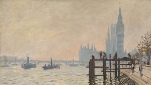 Claude Monet’s The Thames Below Westminster, 1871. Photo: The National Gallery