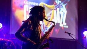 Bricknasty’s Louis Younge performs at the Cork Jazz Festival. Photo: Naoise Culhane