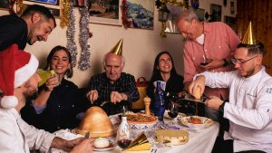 Patrons at Casa Italiana enjoying a four-course Christmas feast. Photo: Big Mamma