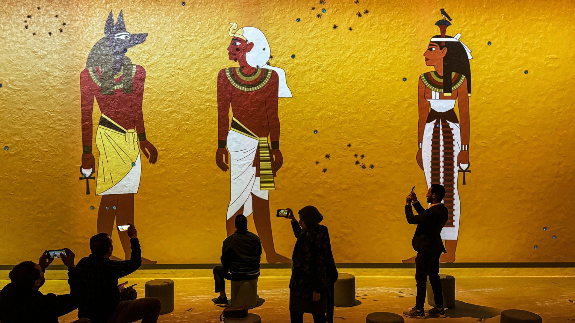 Artefacts at the new Grand Egyptian Museum range from vast monolithic statues to the complete Tutankhamun collection. Photo: Ahmed Gomaa/Xinhua/Alamy Live News