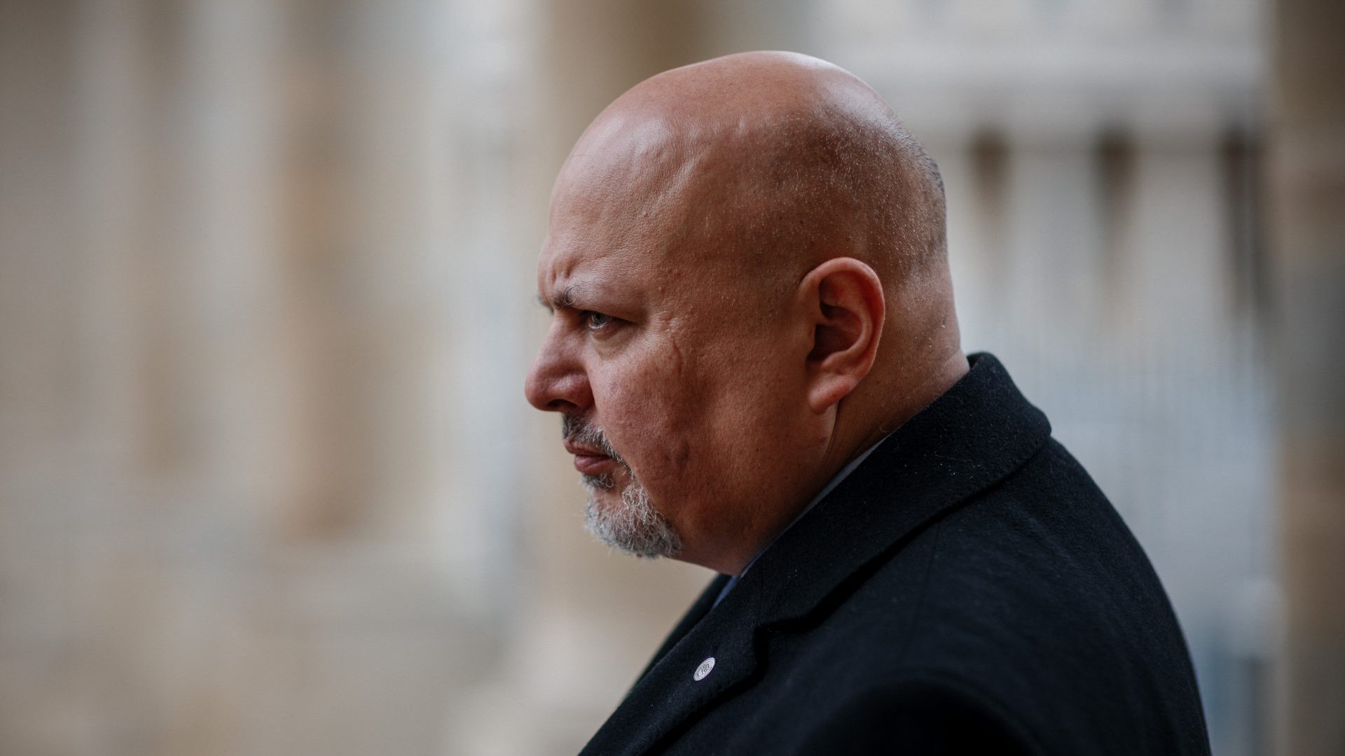 International Criminal Court Prosecutor Karim Khan poses during an interview with AFP at the Cour d'Honneur of the Palais Royal. Photo: DIMITAR DILKOFF/AFP via Getty Images