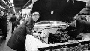 The production line at the Vauxhall motor factory in Luton. Photo: Daily Herald/Mirrorpix/Mirrorpix via Getty Images