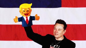 What is the spell that Musk has cast over Trump? Image: TNE/Getty