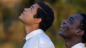 Brandon Wilson, left, as Turner and Ethan Herisse as Elwood in Nickel Boys. Photo: Orion Pictures