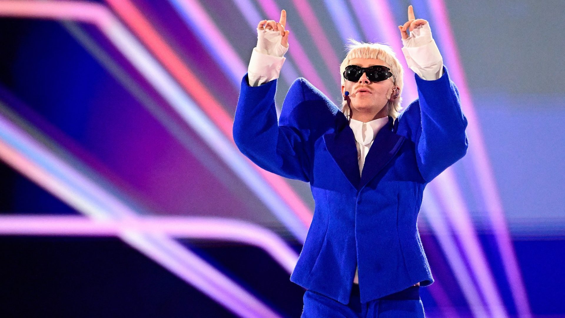 Dutch rapper Joost Klein at last year’s Eurovision Song Contest in Malmö. Photo: Tobias Schwarz/AFP