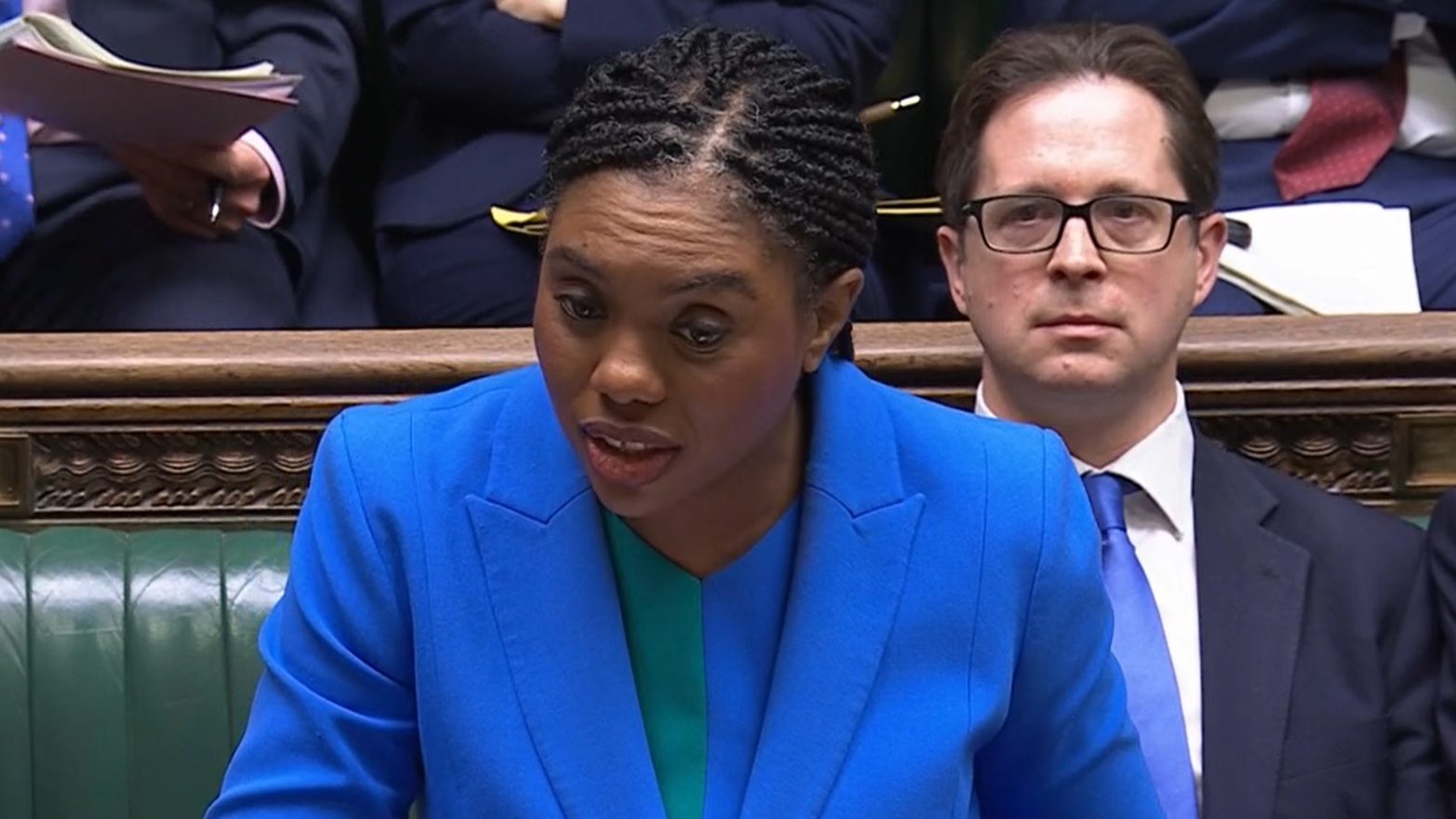 Kemi Badenoch at prime minister's questions. Photo: Parliament