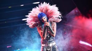 Sanremo Music Festival, 2021-style: Achille Lauro. Photo: Jacope Raule/Daniele Venturelli