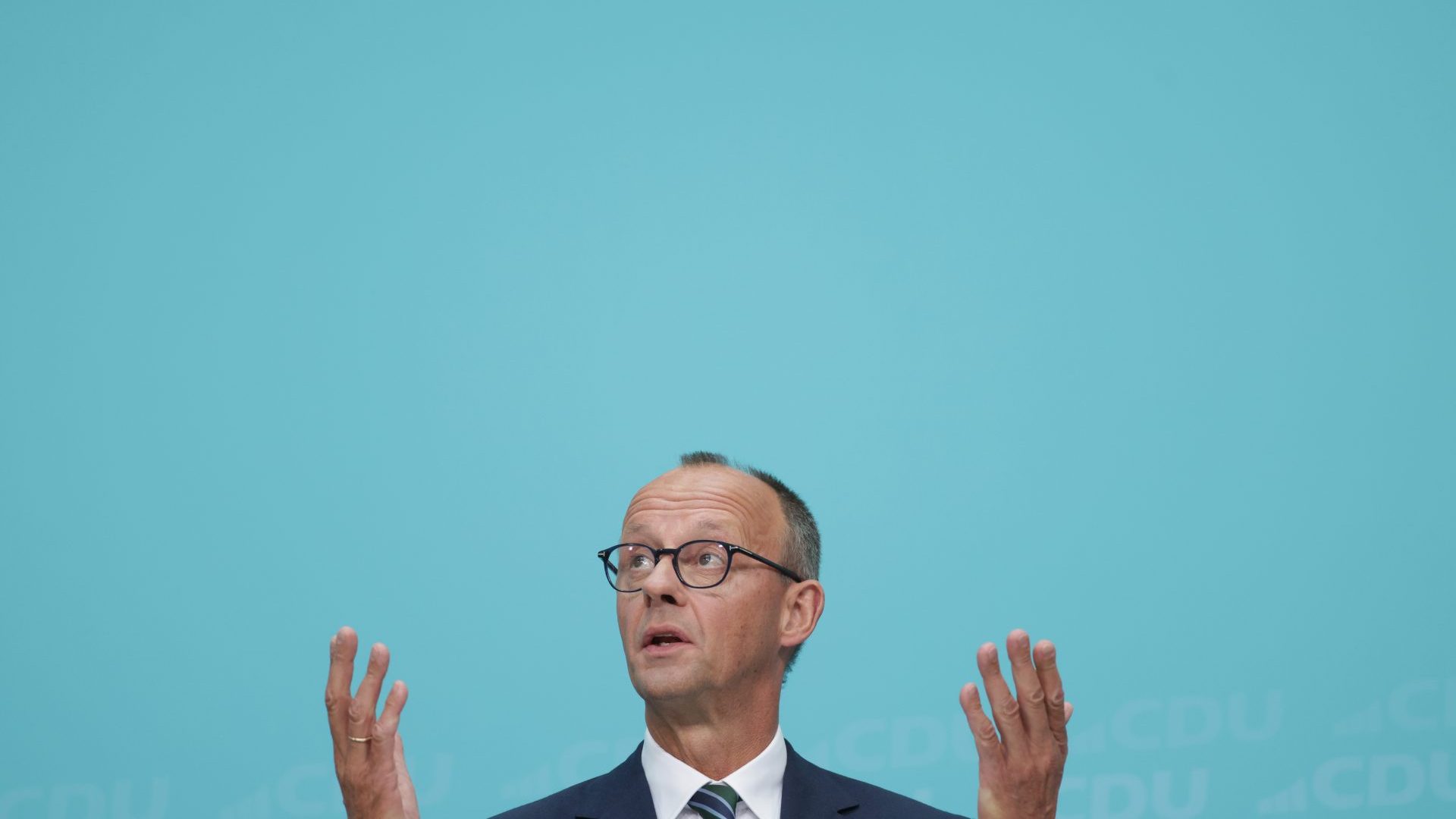 Friedrich Merz, leader of the CDU, says his priority is to ‘strengthen Europe as quickly as possible’. Photo: Sean Gallup/Getty