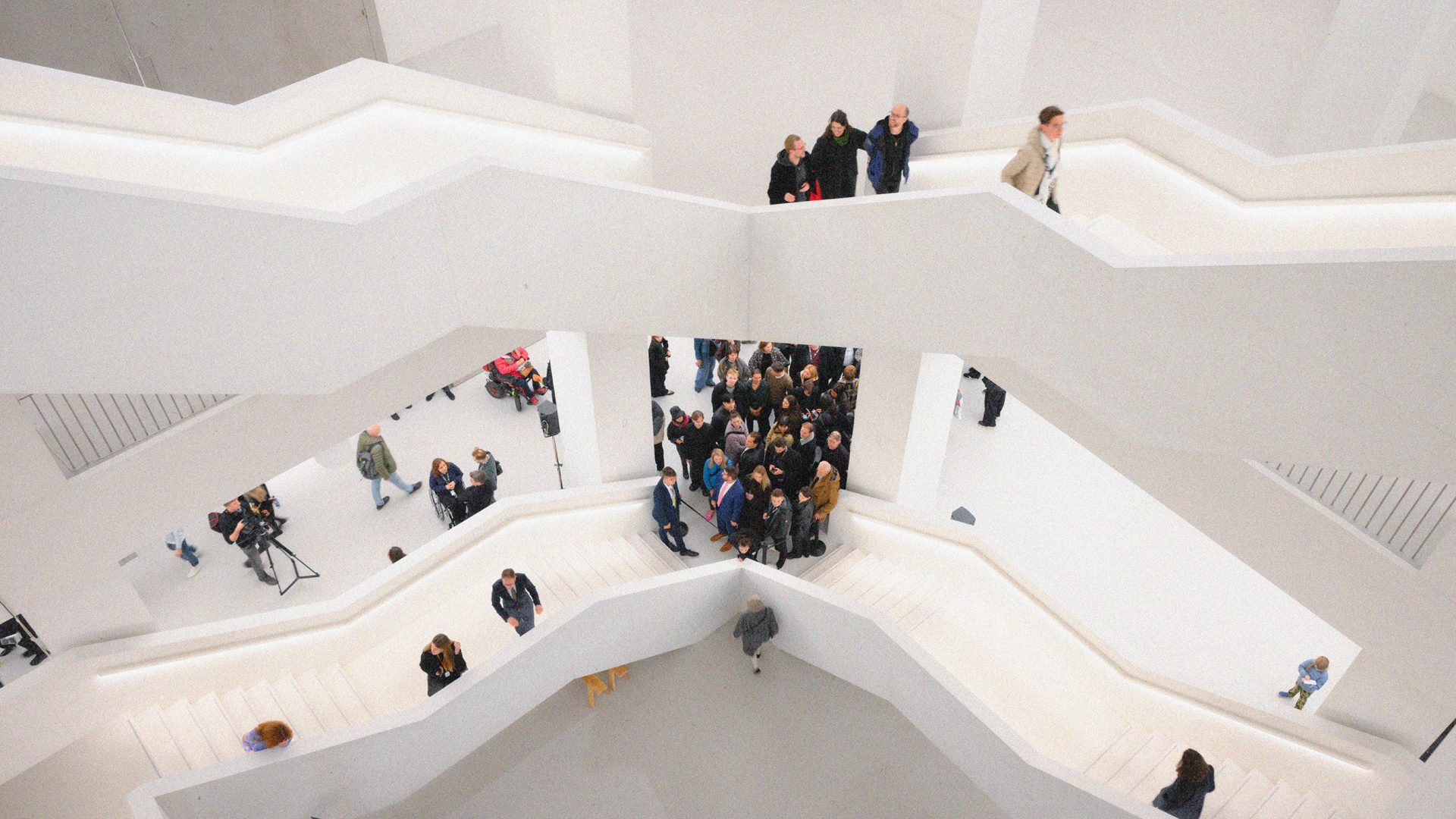 The opening of the new Museum of Modern Art (Muzeum Sztuki Nowoczesnej) in Warsaw. Photo: Jaap Arriens/NurPhoto via Getty Images